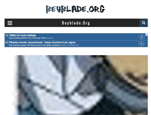 Tablet Screenshot of beyblade.org